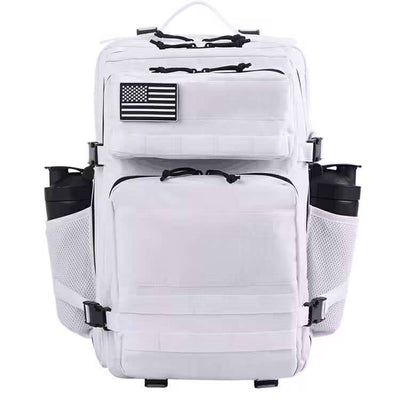 Tactical Backpack (45L) -WHITE (plain with free USA patch)