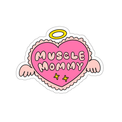 MUSCLE MOMMY HEART- STICKER