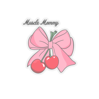 MUSCLE MOMMY BOW- STICKER