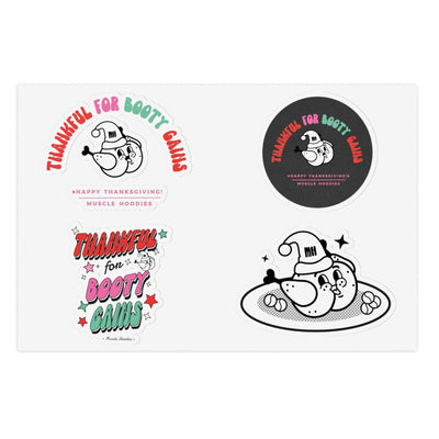 THANKFUL FOR BOOTY GAINS (PINK)- STICKER SHEET
