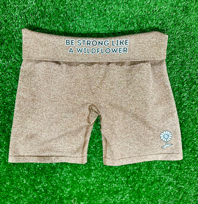 SOIL BROWN-Scrunch Shorts (Super Stretch)