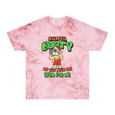 SANTA BOOTY- TIE DYE TEE