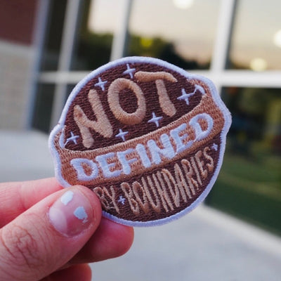 NOT DEFINED BY BOUNDARIES- Velcro Patch