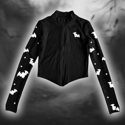 BBL GOTH MOMMY - BLACK ZIP UP JACKET