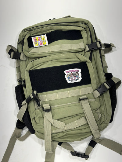 Tactical Backpack (45L) -olive green (plain with free USA patch)