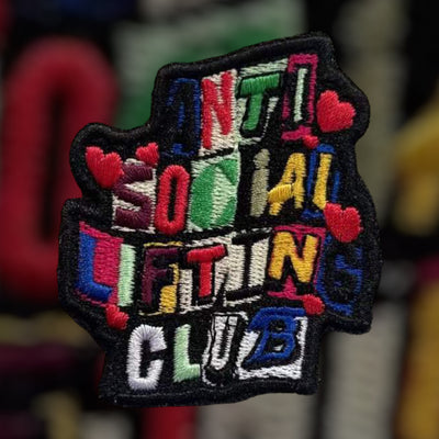 ANTISOCIAL LIFTING CLUB- Velcro Patch