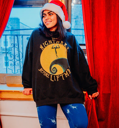 THE NIGHTMARE BEFORE LIFTMAS- CREWNECK