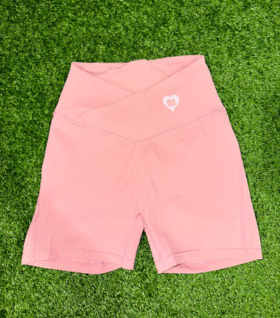MH HEARTS - CROSSOVER SCRUNCH SHORTS